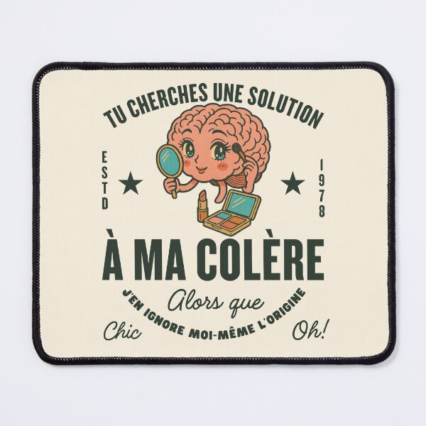 Item preview, Tu cherches une solution à ma colère (Gabonese expression) designed and sold by Peerless-Prime.