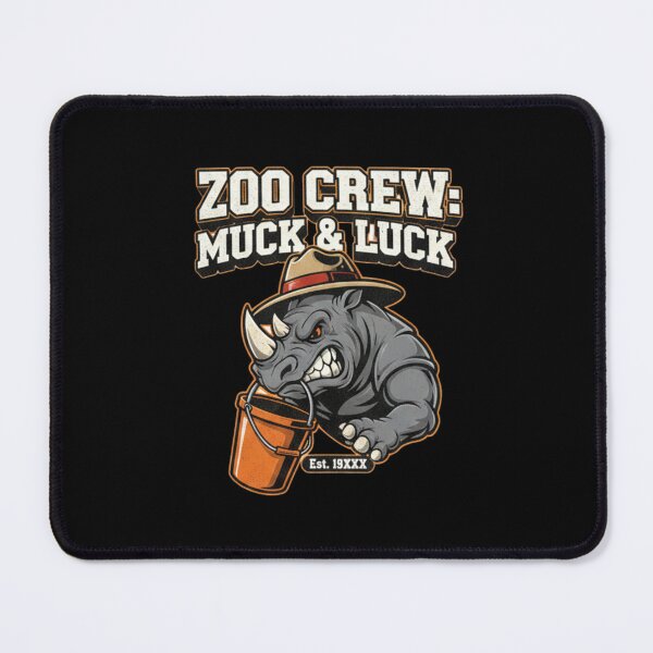 Item preview, Zoo Crew Muck and Luck Angry Rhino Zookeeper Design designed and sold by BlissHalo.