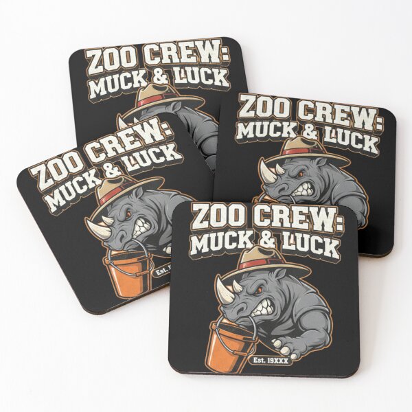 Item preview, Zoo Crew Muck and Luck Angry Rhino Zookeeper Design designed and sold by BlissHalo.