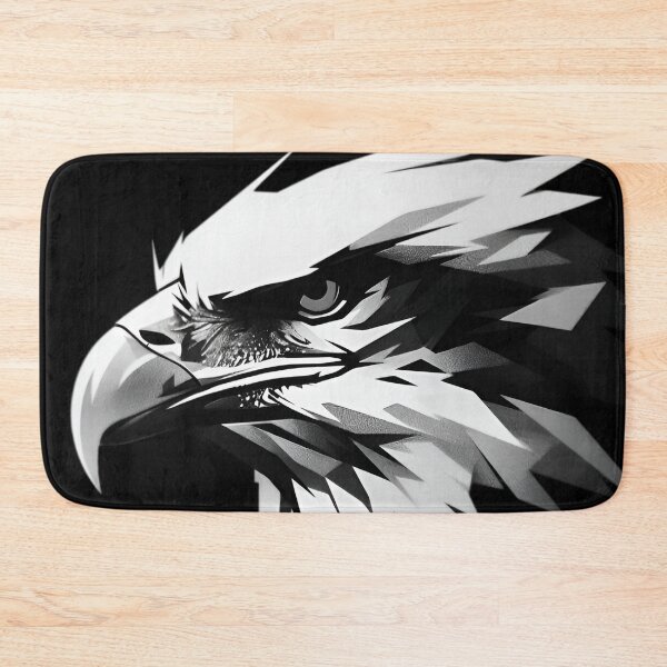 Item preview, Bold Eagle – Black & White Low-Poly Art designed and sold by Dyan4.
