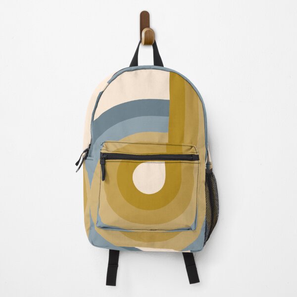 Item preview, Geometric Colorful Retro - Mustard Gold and Dusty Blue designed and sold by JMgraphic.