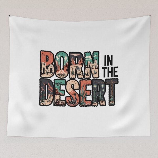 Item preview, Born in the Desert Western Illustration: Terlingua Texas Chihuahuan designed and sold by CircinusStore.