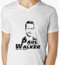 Paul Walker 2018 Tee Design Men's V-Neck T-Shirt