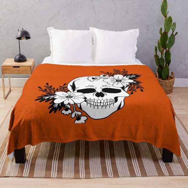 Item preview, Minimalist Floral Skull Line Art Design designed and sold by DraftDose.