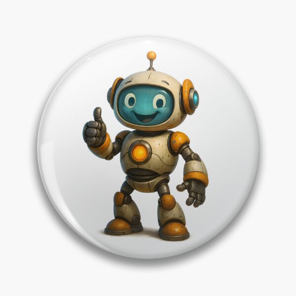 Item preview, Thumbs Up Robot – Friendly Retro Robot Character designed and sold by Yomere.