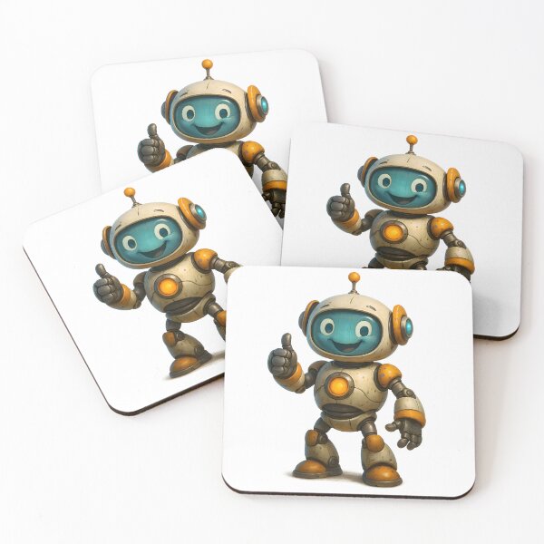 Item preview, Thumbs Up Robot – Friendly Retro Robot Character designed and sold by Yomere.
