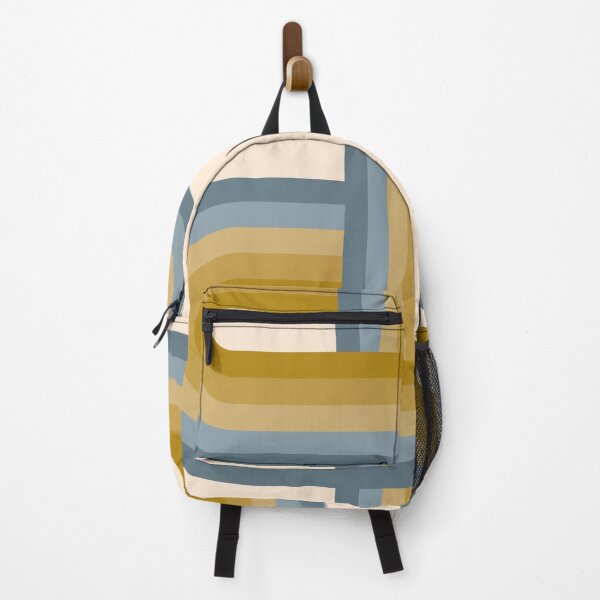 Item preview, Rainbow Retro Arch - Mustard Gold and Dusty Blue designed and sold by JMgraphic.