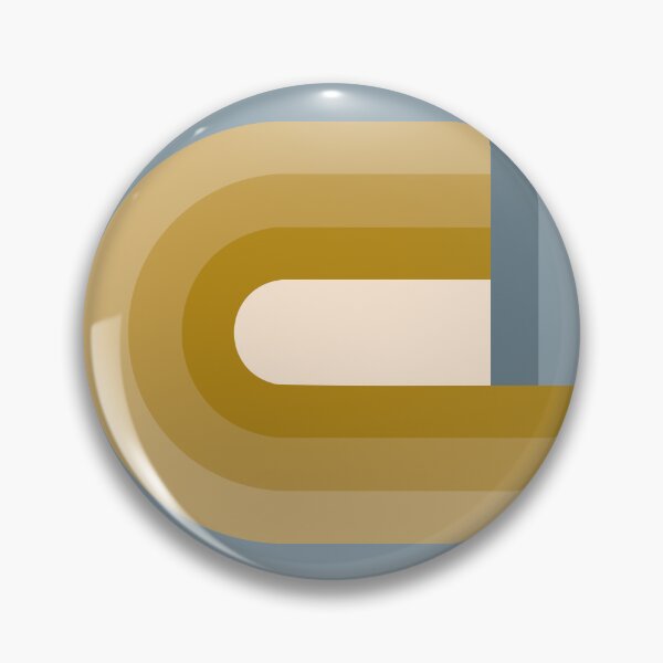 Item preview, Rainbow Retro Arch - Mustard Gold and Dusty Blue designed and sold by JMgraphic.