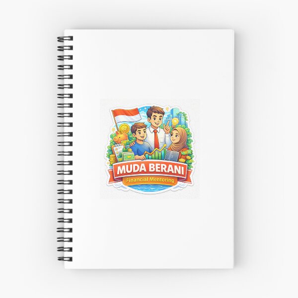 Item preview, Muda Berani Financial Mentoring Sticker – Indonesian Youth Entrepreneurship & Money Growth Illustration designed and sold by Wander Pop Studio.