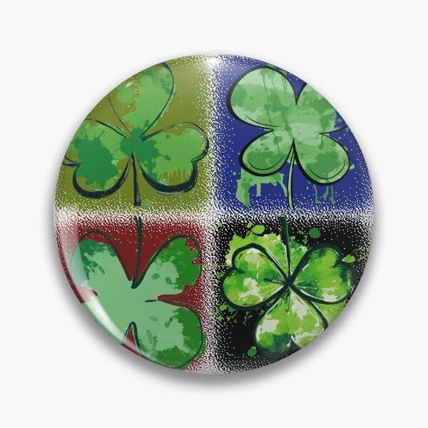 Item preview, 4 SQUARED CLOVER (St. Patrick's Day Themed Design) designed and sold by FREEKNSTEIN.