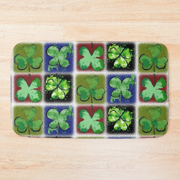 Item preview, 4 SQUARED CLOVER (St. Patrick's Day Themed Design) designed and sold by FREEKNSTEIN.