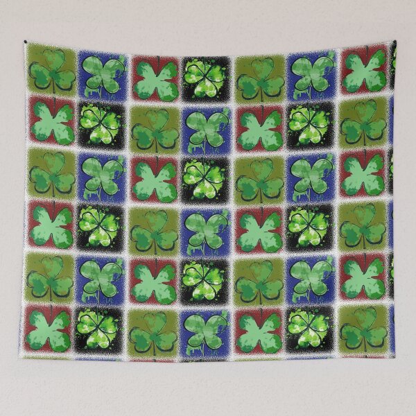Item preview, 4 SQUARED CLOVER (St. Patrick's Day Themed Design) designed and sold by FREEKNSTEIN.