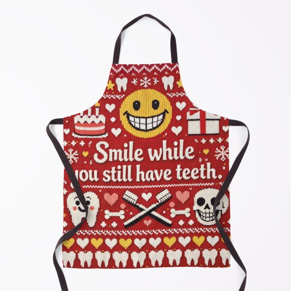Item preview, Smile while you still have teeth: Funny knitted design designed and sold by Mauswohn.