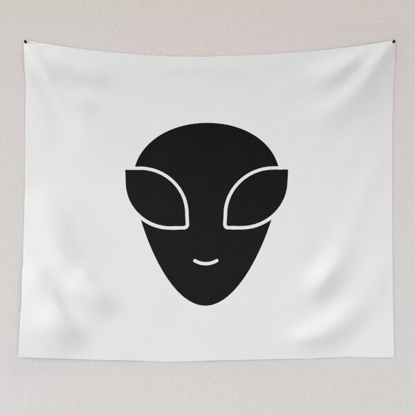 Item preview, Minimalist Alien Head Aesthetic Art designed and sold by DraftDose.