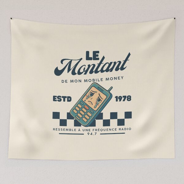 Item preview, Le montant de mon mobile money (Gabonese expression) designed and sold by Peerless-Prime.