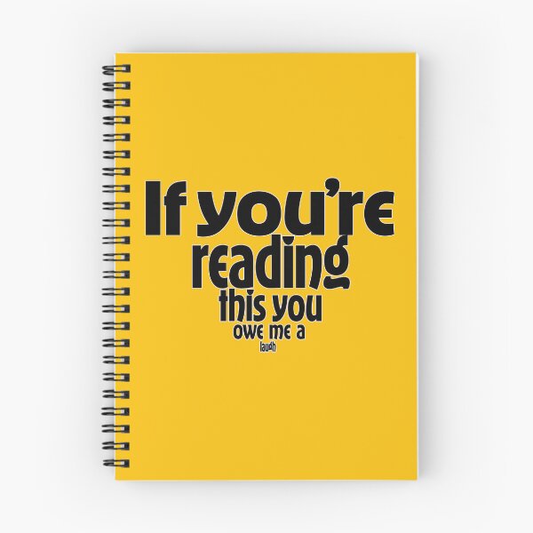 Item preview, "If your reading this you owe me a laugh" graphic text illustration. designed and sold by Art-Horizon.