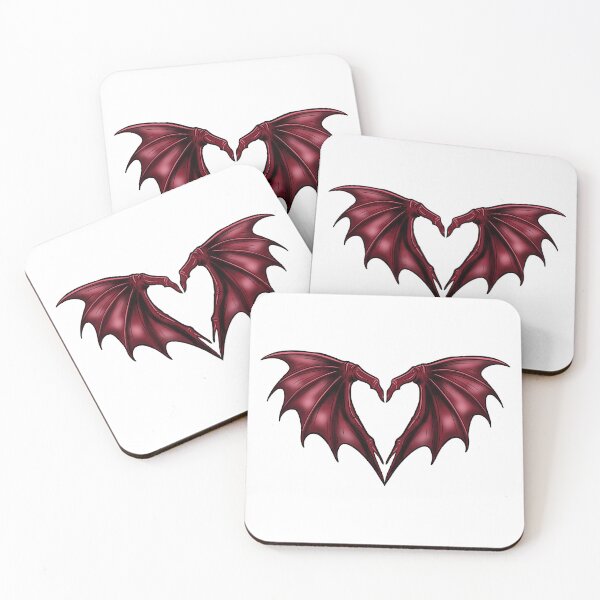 Item preview, heart Shape Batwings designed and sold by PUMPKIN HEAD SHOP.