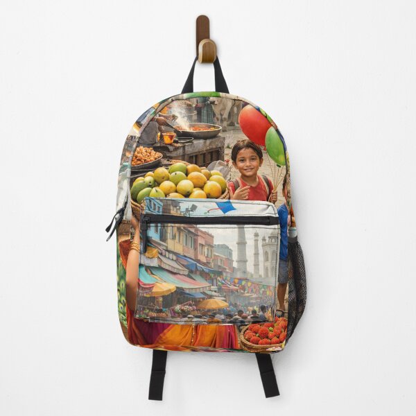 Item preview, Vibrant Indian Market Street designed and sold by hiperdinotees.