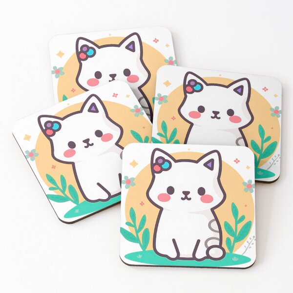 Item preview, Adorable Cute Cat Illustration Design designed and sold by Saneelaiqbal.