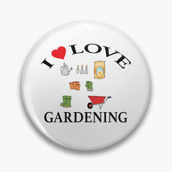 Item preview, I Love Gardening Garden Tools Hobby Illustration designed and sold by Moriarty's Digital Visions.