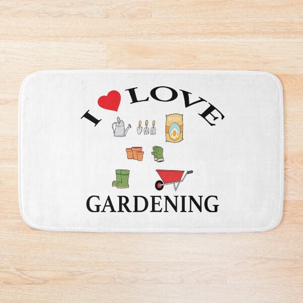 Item preview, I Love Gardening Garden Tools Hobby Illustration designed and sold by Moriarty's Digital Visions.
