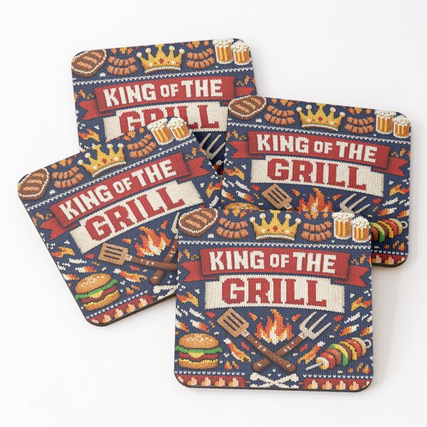 Item preview, King of the Grill: Aesthetic Grill Master Knitting Pattern Design designed and sold by Mauswohn.