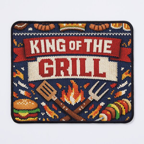 Item preview, King of the Grill: Aesthetic Grill Master Knitting Pattern Design designed and sold by Mauswohn.