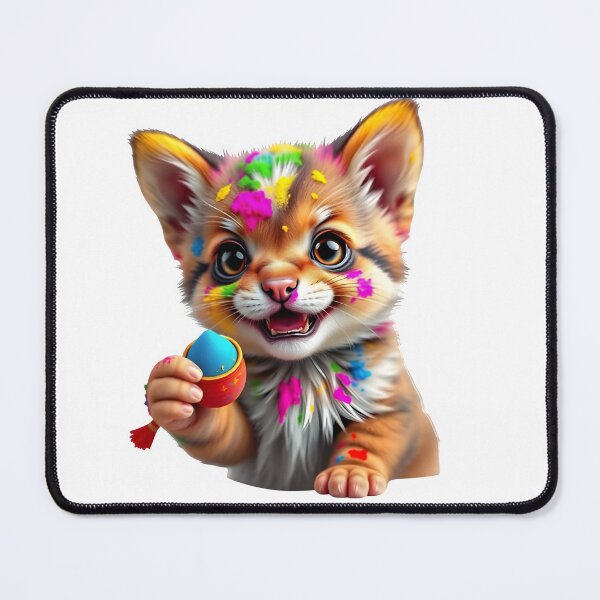 Item preview, Holi Cat Throwing Colors designed and sold by Teewave-Ashish.