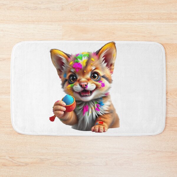 Item preview, Holi Cat Throwing Colors designed and sold by Teewave-Ashish.