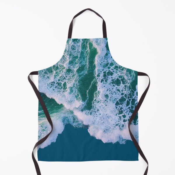 Item preview, Aerial Ocean Wave Deep Sea Blue Art designed and sold by DraftDose.