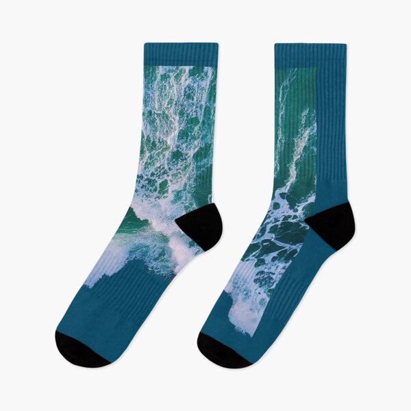 Item preview, Aerial Ocean Wave Deep Sea Blue Art designed and sold by DraftDose.