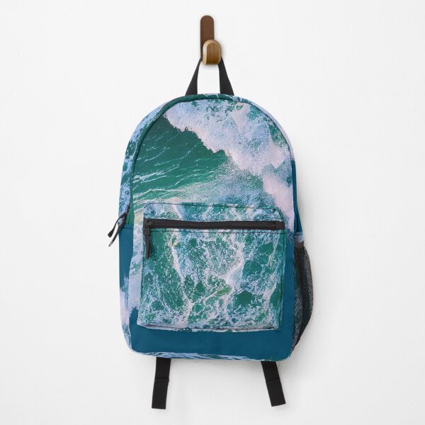 Item preview, Aerial Ocean Wave Deep Sea Blue Art designed and sold by DraftDose.