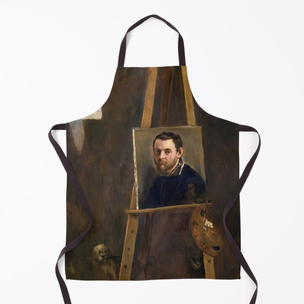 Item preview, Self Portrait on Easel Annibale Carracci Baroque Painting designed and sold by TheSoulOfArt.