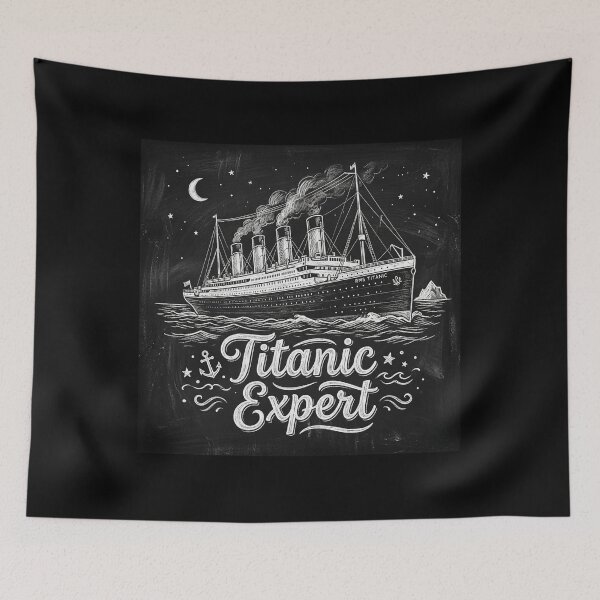 Item preview, Titanic Expert - RMS Titanic enthusiast lover fan designed and sold by NewRedLady.