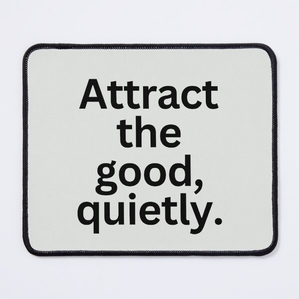 Item preview, Attract Good Energy Sticker | Law of Attraction | Minimal Aesthetic Typography designed and sold by CosmicQuietStudio.