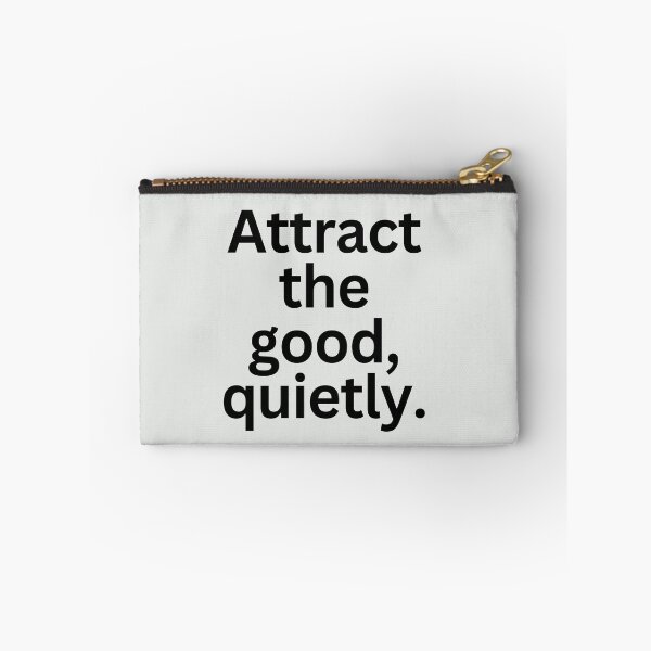 Item preview, Attract Good Energy Sticker | Law of Attraction | Minimal Aesthetic Typography designed and sold by CosmicQuietLab.