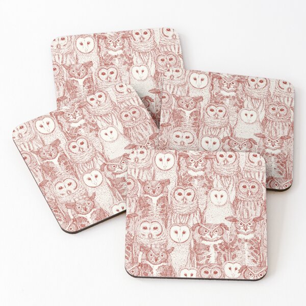 Item preview, owls NC paprika designed and sold by scrummy.