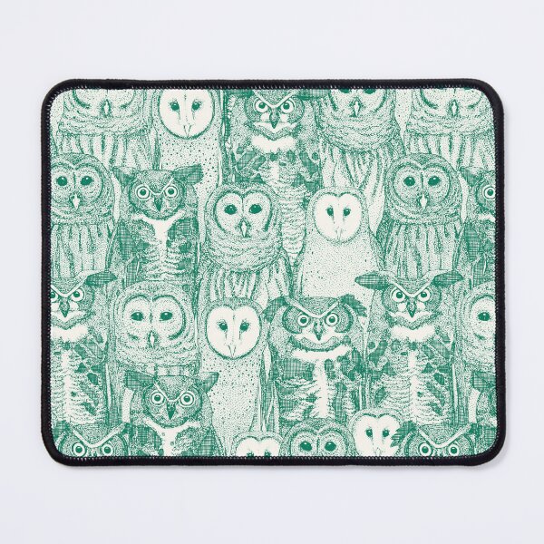 Item preview, owls NC emerald green designed and sold by scrummy.