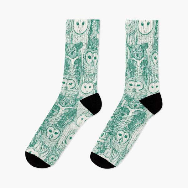 Item preview, owls NC emerald green designed and sold by scrummy.
