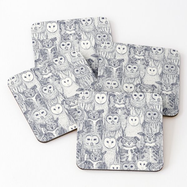 Item preview, owls NC blue designed and sold by scrummy.