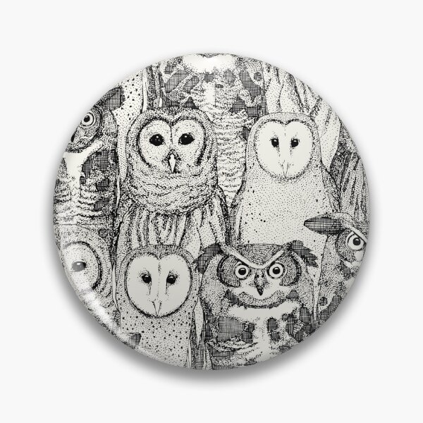 Item preview, owls NC black designed and sold by scrummy.