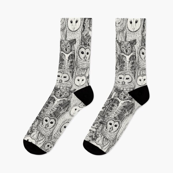 Item preview, owls NC black designed and sold by scrummy.