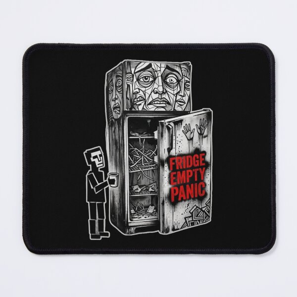 Item preview, Fridge Empty Panic – Red Stencil Urban Street Art Mural designed and sold by RDproject.