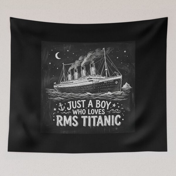 Item preview, Just a Boy who loves RMS Titanic designed and sold by NewRedLady.