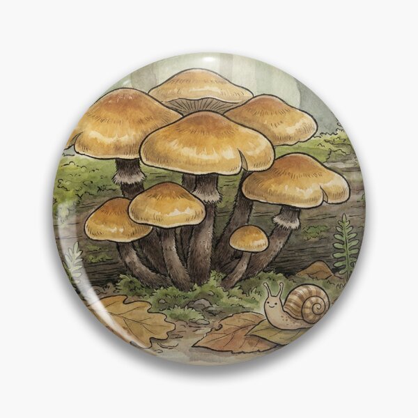 Item preview, The Velvet Shank Snail - Whimsical Woodland Folklore Illustration designed and sold by Englandbear.