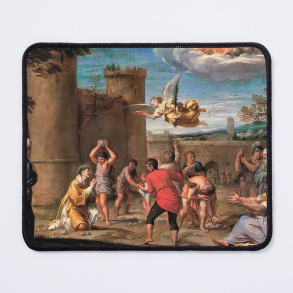 Item preview, Stoning of Saint Stephen Annibale Carracci Baroque Painting designed and sold by TheSoulOfArt.