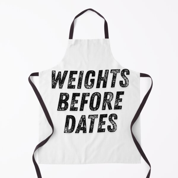 Item preview, Weights Before Dates Funny Gym Motivation Typography Design designed and sold by Katzpy.