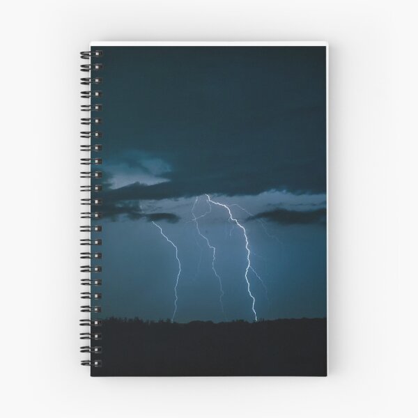 Item preview, Cloudy Night Sky Lightning Photographic Print designed and sold by Mother-Nature65.