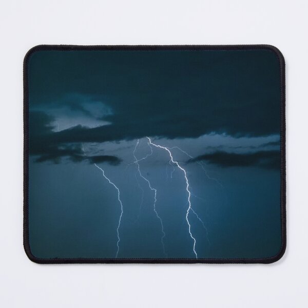 Item preview, Cloudy Night Sky Lightning Photographic Print designed and sold by Mother-Nature65.