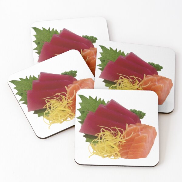 Item preview, Salmon and tuna sashimi isolated, omega3 fulled as healthy food, Japanese traditional dish designed and sold by pipikijung.